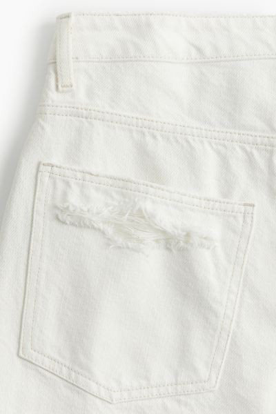 Wide Regular Jeans - Regular waist - Long - Cream - Ladies | H&M US | H&M (US + CA)