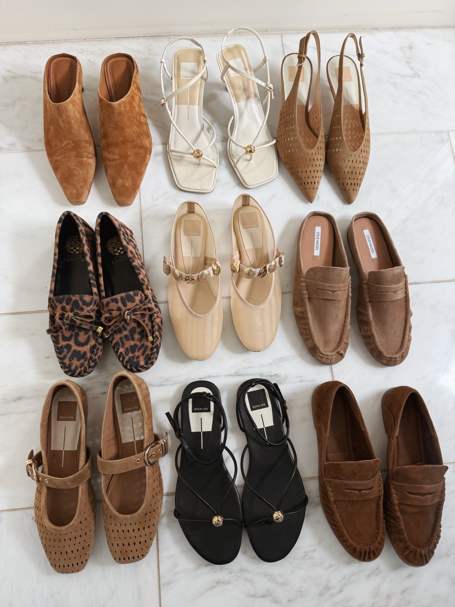 Everyday shoe line up 