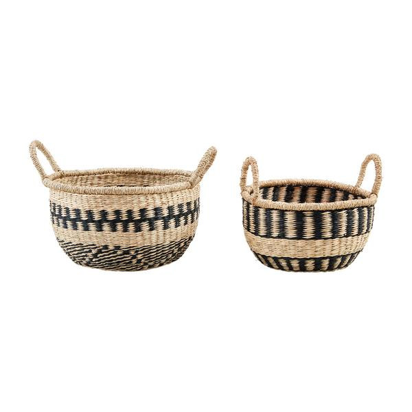Natural Black Basket Set | Mud Pie
