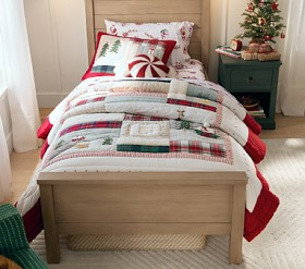 Heritage Santa Quilt & Shams | Pottery Barn Kids