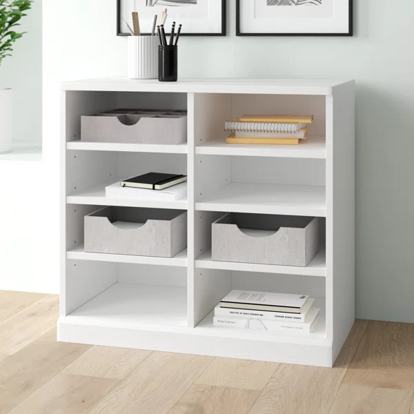 Teannan 32'' Wide 8 - Shelf Storage Cabinet | Wayfair North America