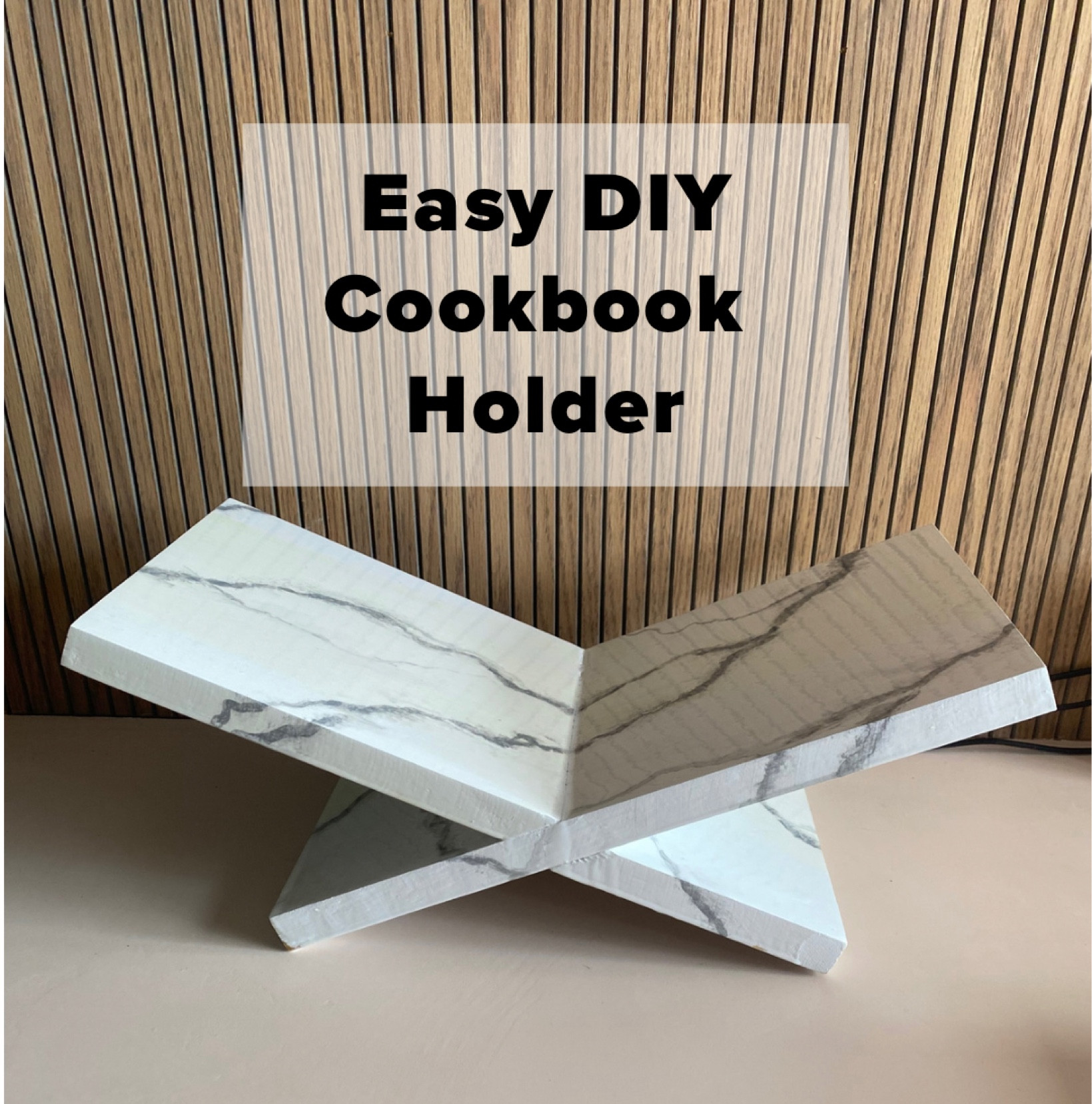 All the things you need to make this easy DIY cookbook holder! Great handmade gift for the chef in your family! 

#LTKGiftGuide #LTKhome