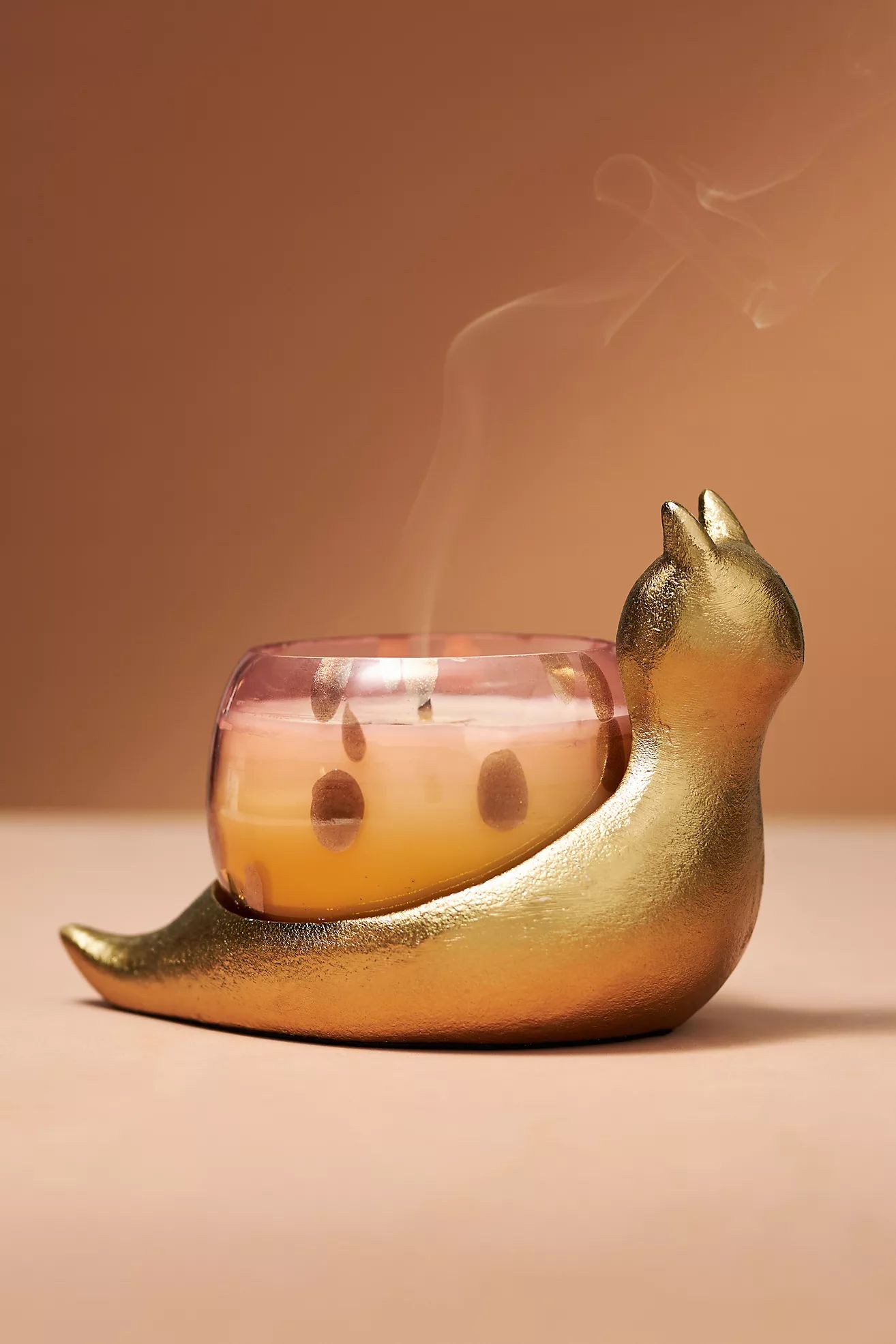 Sculptural Snail Fruity Goji Berry & Mango Glass Candle | Anthropologie (US)