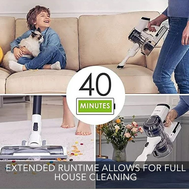 Tineco PWRHERO11 Snap Cordless Lightweight Stick Vacuum Cleaner with Powerful Suction for Carpet,... | Walmart (US)