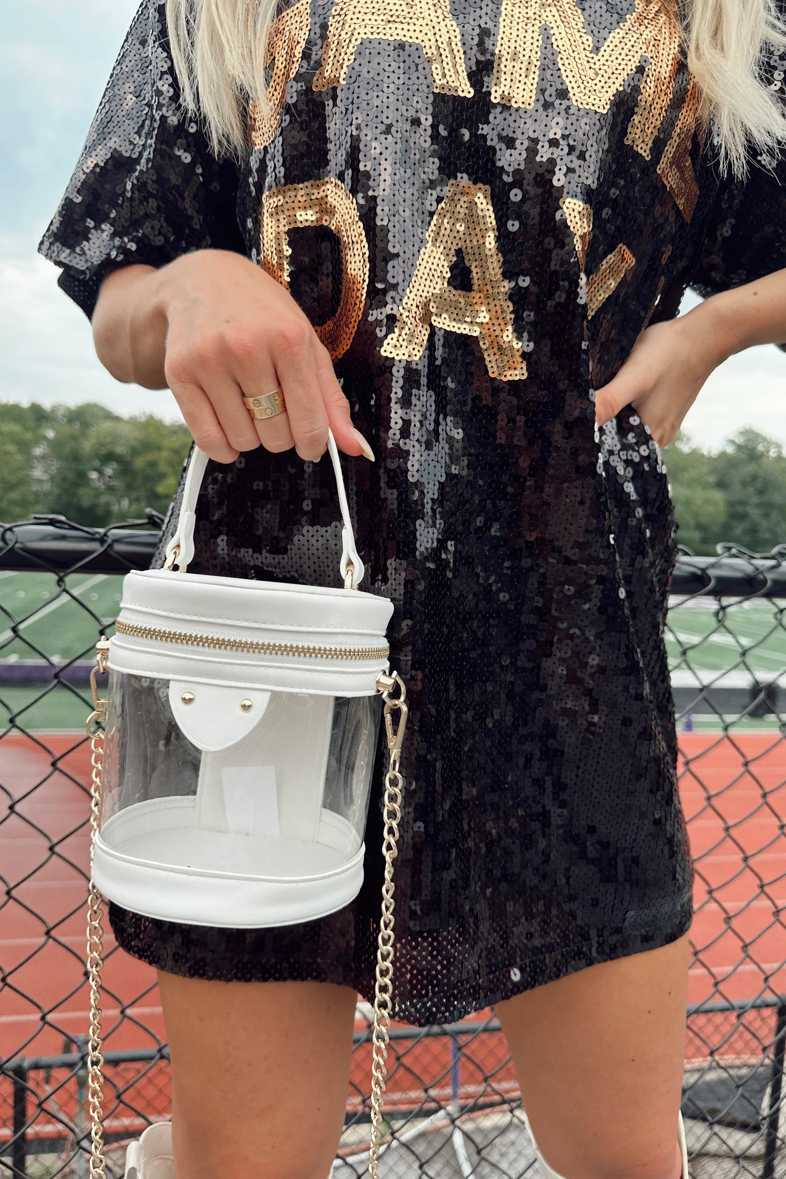 Stadium White Bucket Bag - FINAL SALE | The Post