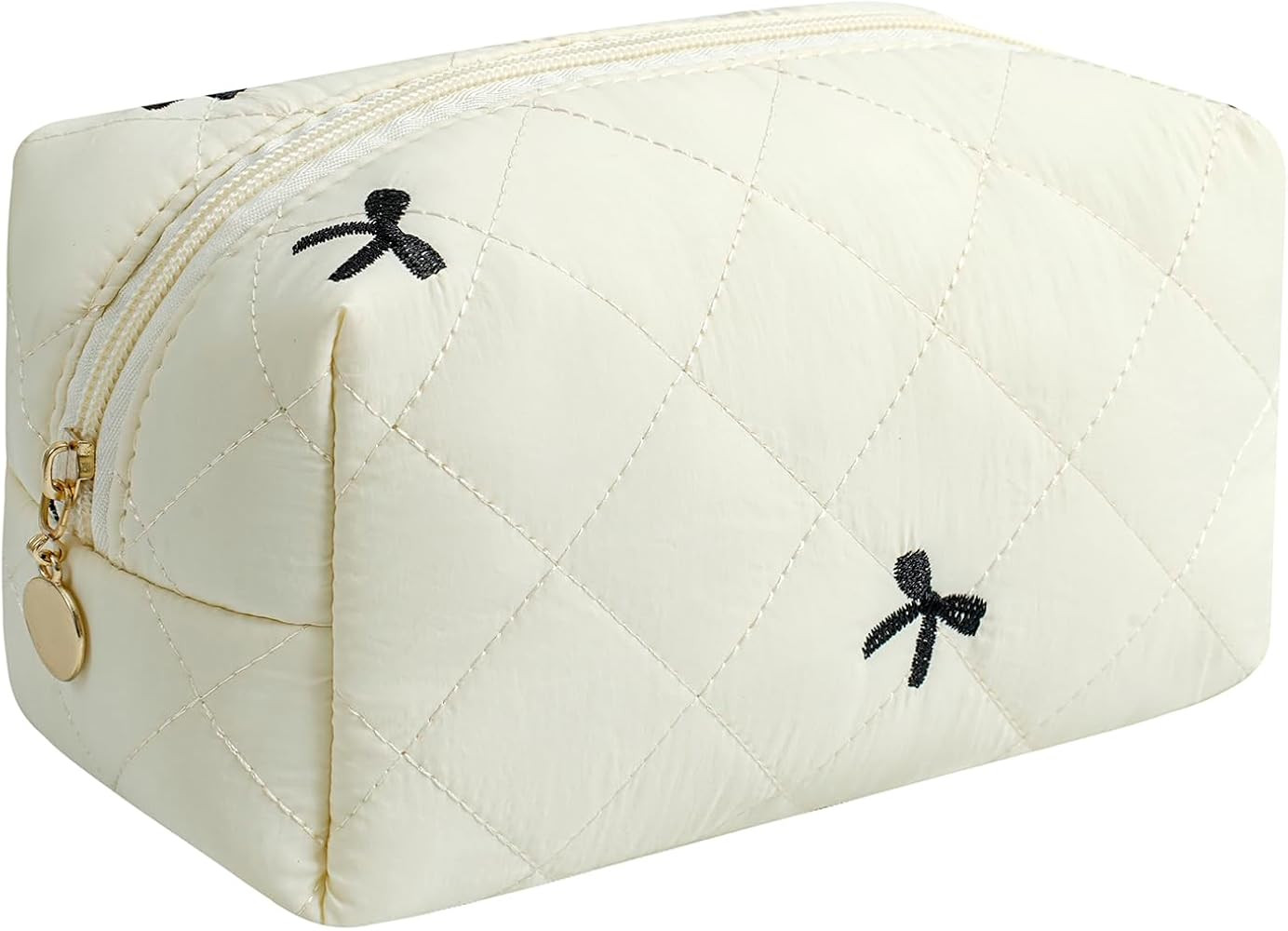 Makeup Bag Travel Cosmetic Bag for Women Girls, Zipper Make Up Pouch, Floral Flowers Toiletry Org... | Amazon (US)