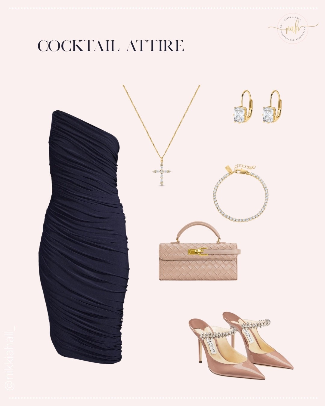Cocktail wedding guest outfit navy + nude 

#LTKParties #LTKWedding #LTKStyleTip