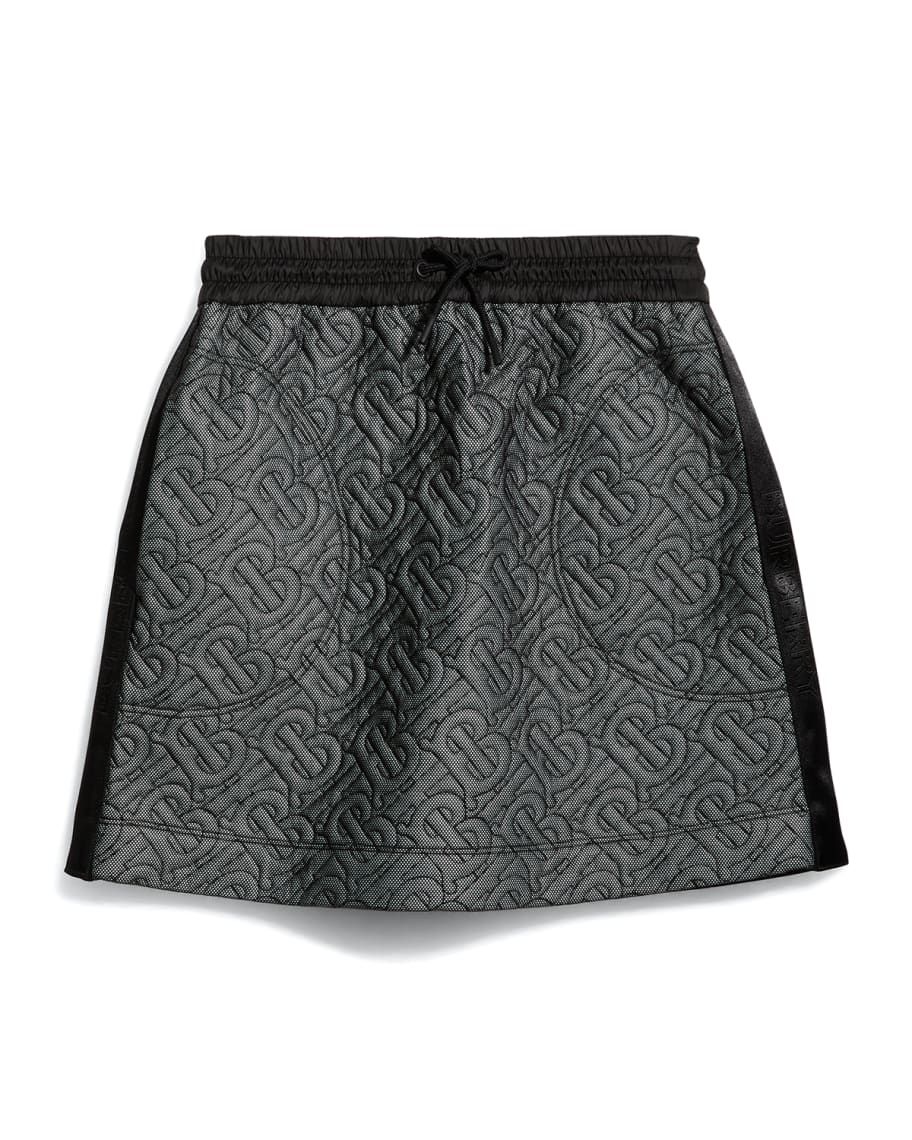 Burberry Girl's Selena TB Quilted Skirt, Size 3-14 | Neiman Marcus