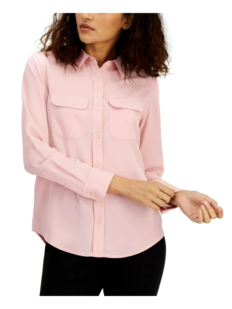Alfani Womens Button Front Shirt | Walmart (US)