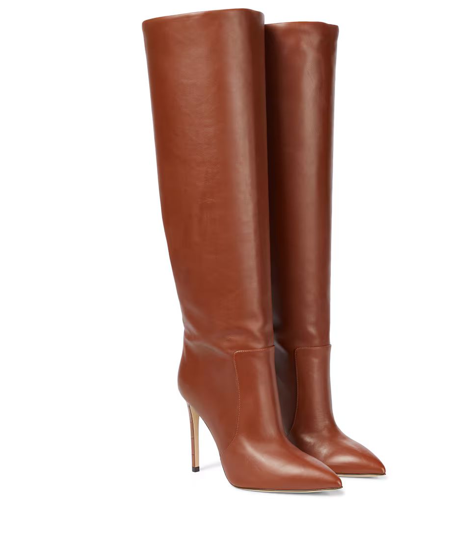 Leather knee-high boots | Mytheresa (UK)