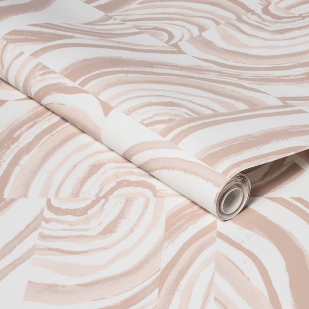 Agate Stone Peel & Stick Wallpaper Cream - Opalhouse™ | Target