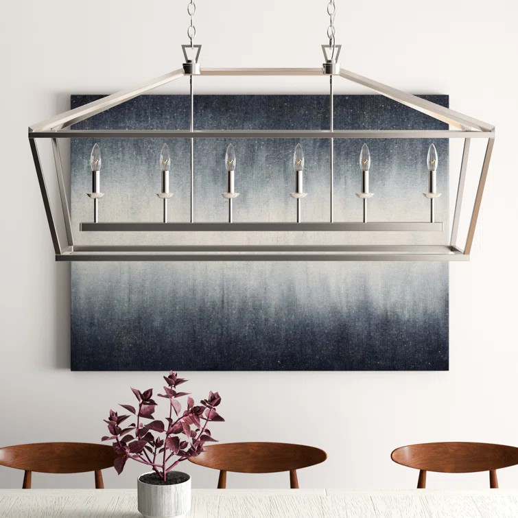 Neuhaus 6 - Light Kitchen Island Geometric Pendant | Wayfair Professional