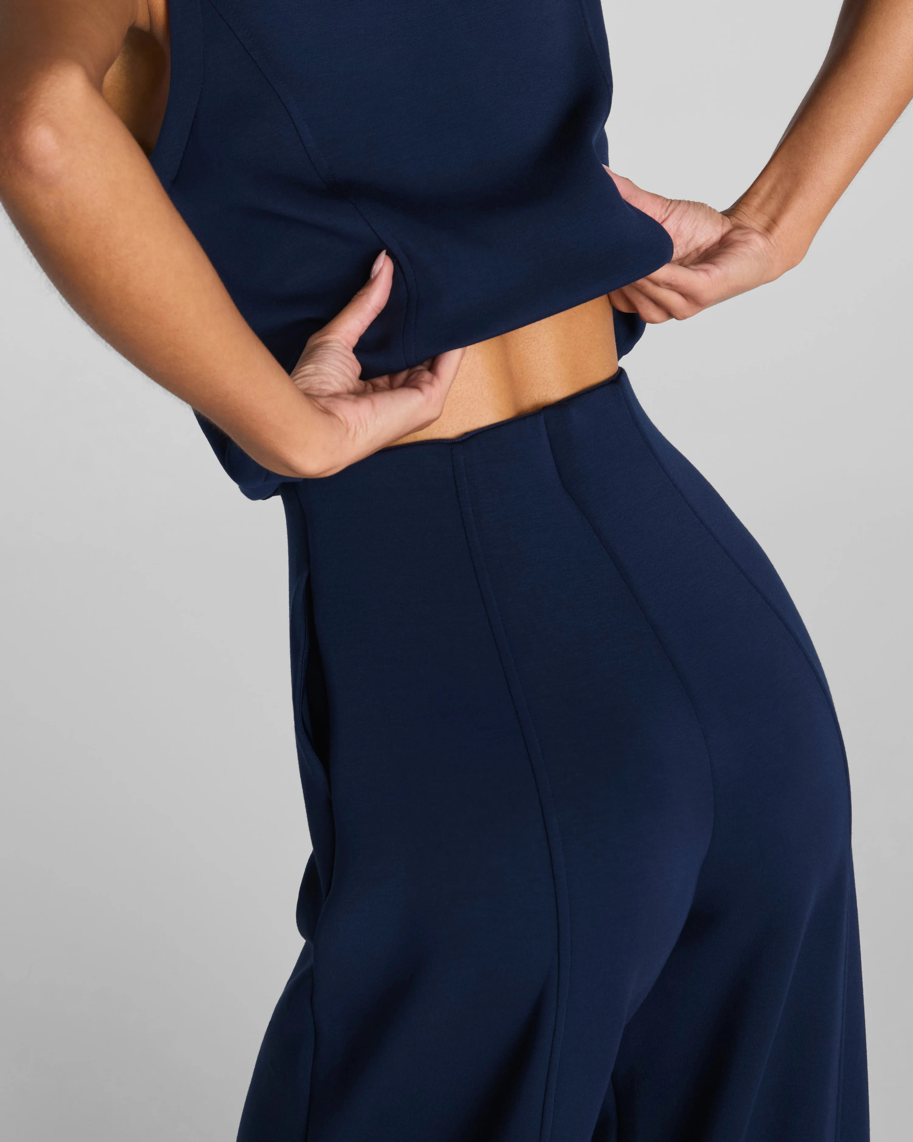 Shawl Collar Half Zip Jumpsuit | Spanx