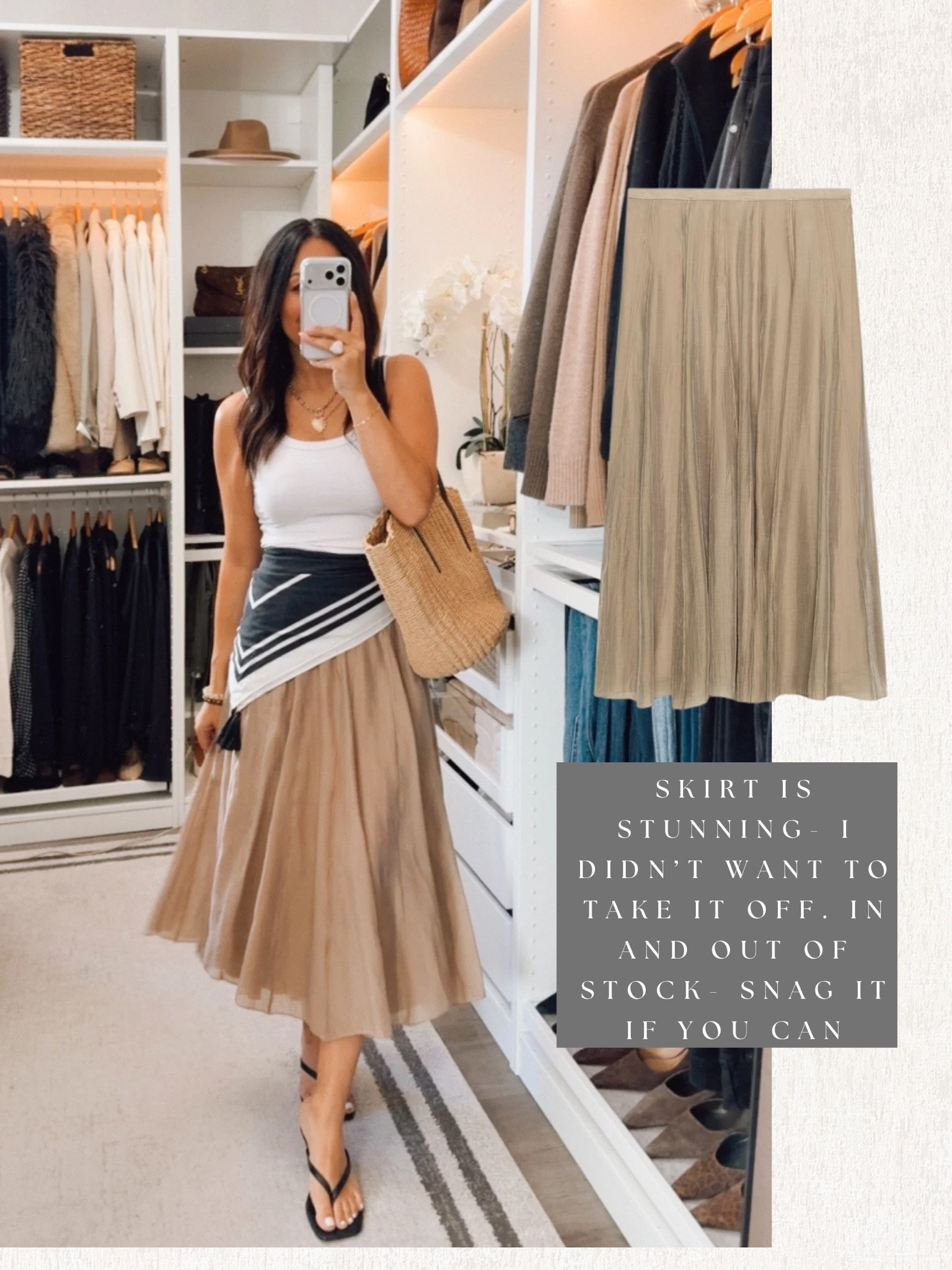 Skirt is stunning 🙌🏽 snag it if you can - fits TTS

#LTKootd #LTKOver40