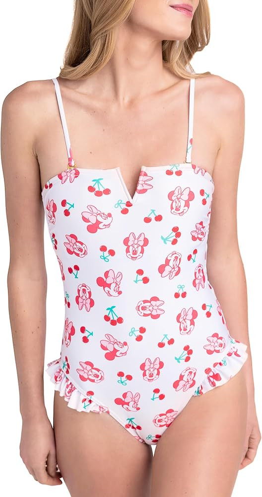 Disney Minnie Mouse Womens One Piece Bathing Suit UPF 50+ Adult Sizes (X-Small - X-Large) | Amazon (US)