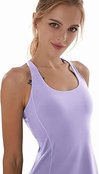 Tennis Dress for Women Workout Dress with Built-in Bra & Shorts Pockets Athletic Dress for Exerci... | Amazon (US)