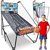 Dual Hoop Basketball Shootout Indoor Home Arcade Room Game with Electronic LED Digital Double Bas... | Amazon (US)