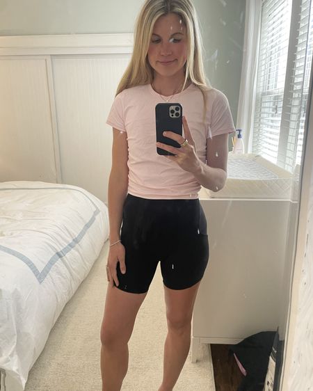 My favorite new summer workout top from lululemon. I bought the black in a 6 and the pink in an 8. Love wearing it with high waisted biker shorts with pockets 

Summer athleisure, workout tops, cute workout top, running top, hiking outfit 

#LTKfitness #LTKfindsunder100