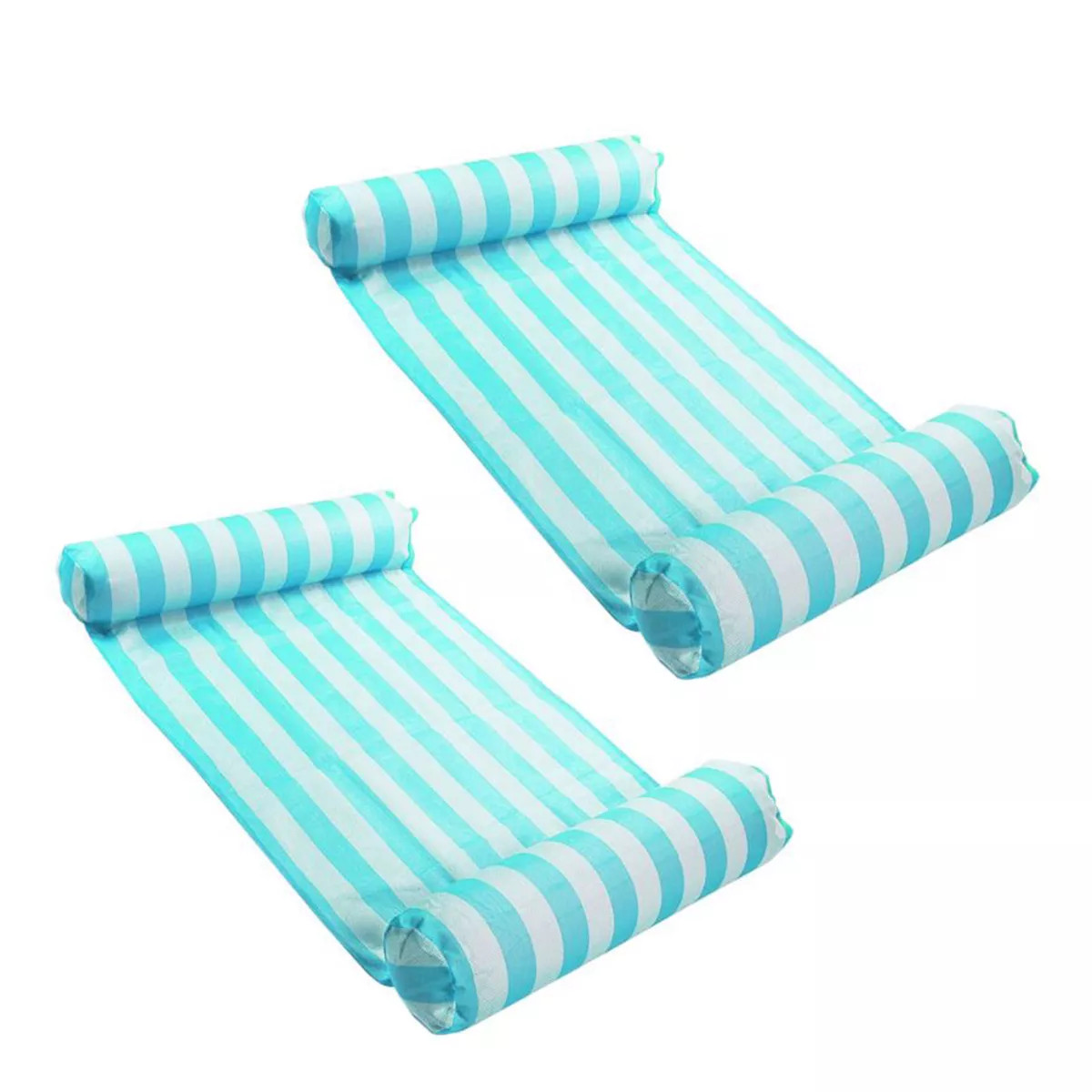 Magic Time International 91613VM Inflatable PVC Vinyl Striped Hammock Chair Pool Float, Teal and ... | Target