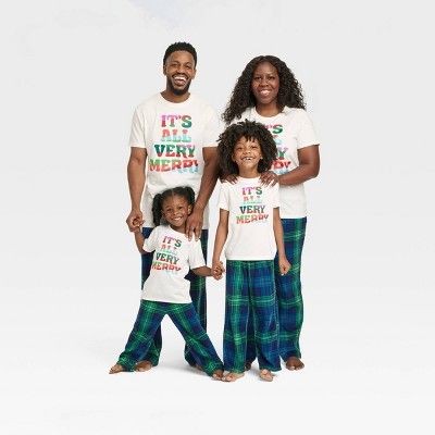 Holiday Blue Tartan Plaid Fleece Matching Family Pajama Pants Collection - Wondershop™ | Target
