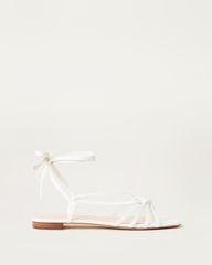 Lorelai Optic White Wrap Sandal | Loeffler Randall