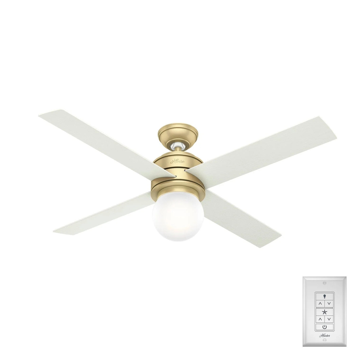 Hepburn with LED Light 52 inch Ceiling Fan | Hunter Fan Company