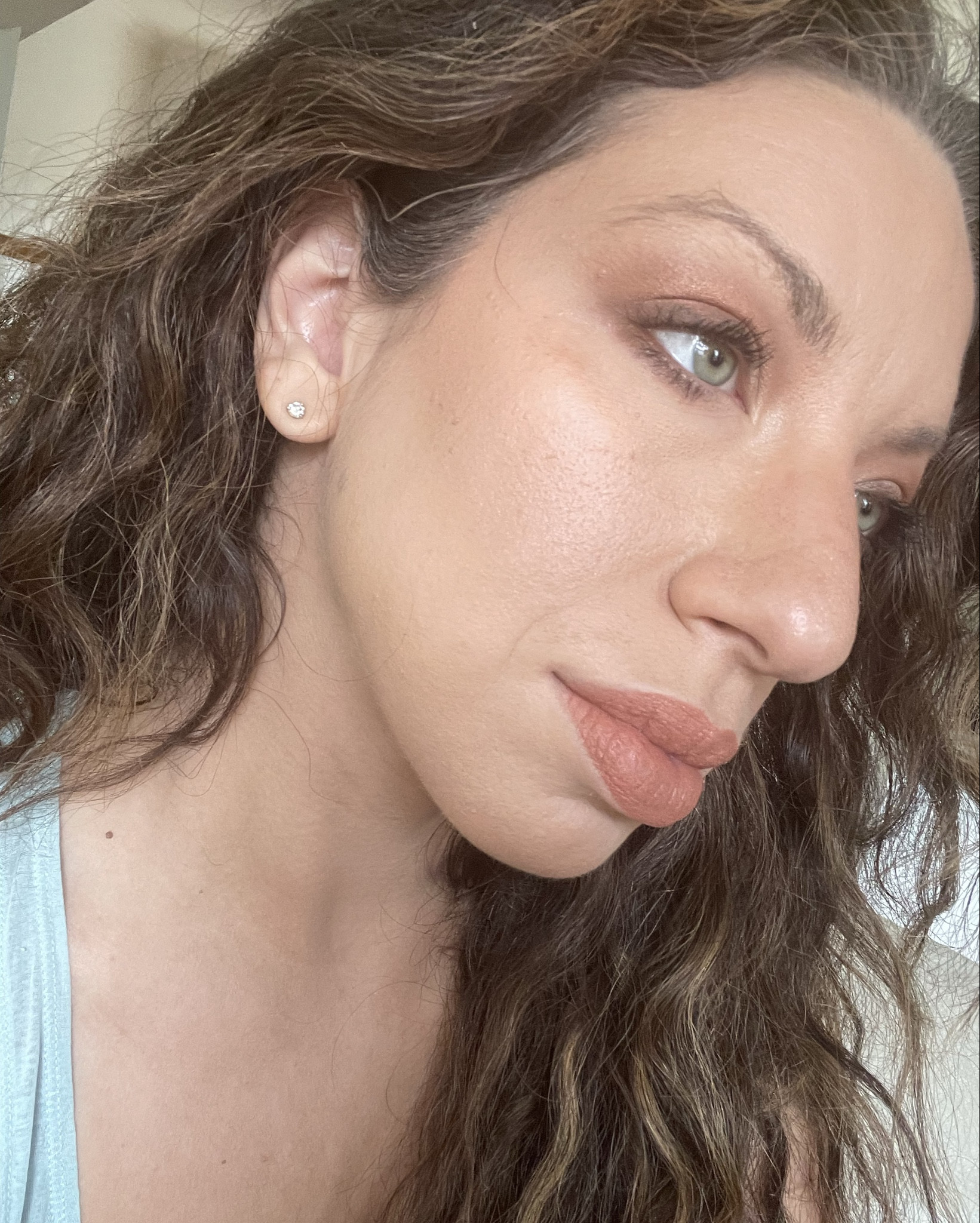 It’s an Estée Lauder Double Wear day today. This really is an oily girl’s dream. I’m typically more combo, sometimes even dry, but lately testing everything has made me regress a bit to oily. Woke up today feeling like I needed some Double Wear in my life and it worked perfectly. If you’re not oily, it really takes time figuring out a prep method that works for you. I’m wearing shade 3C2 Pebble  

Today I have on the new Makeup by Mario SoftSculpt Serum in Medium. I really prefer the pump over the doe foot for more pigmented coverage. Layered on top I have elf camo blush in Peach Perfect and elf halo glow in shade 3 light medium. You really have to be careful adding a glow product to a thin matte formula like double wear, or it can add texture. I use a very sparing amount a bit lower down on my cheek bone than usual - and not too close to my nose. 

#LTKBeauty #LTKxelfCosmetics