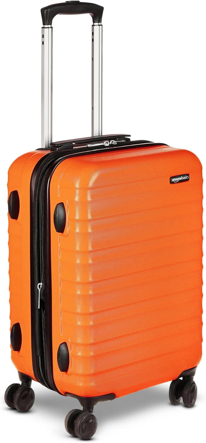 Amazon Basics 21" Hardside Carry-On Luggage, Hardshell Suitcase With Wheels, Expandable For Up to... | Amazon (US)
