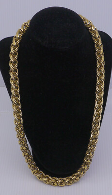 L - VINTAGE GIVENCHY GOLD TONE THICK ROPE CHAIN NECKLACE, 25 INCHES  | eBay | eBay US