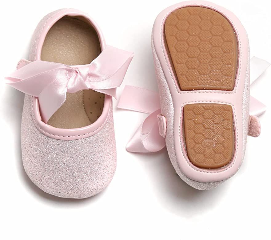 Felix & Flora Soft Sole Baby Shoes - Infant Baby Walking Shoes Moccasinss Rubber Sole Crib Shoes | Amazon (US)