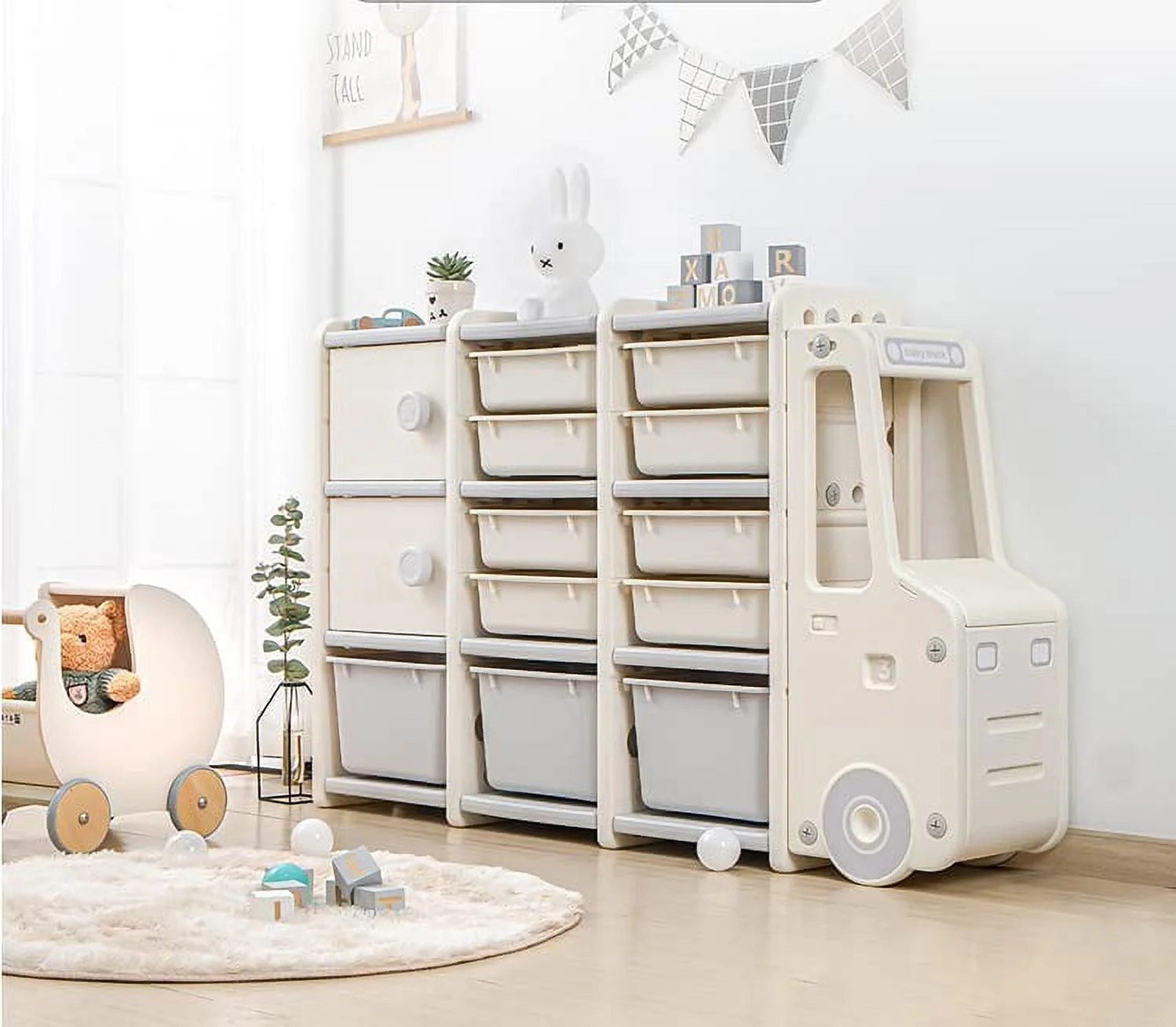 Wedanta Organizer Toys - Toy Plastic Organizer - Kids Storage Solutions Kids Toddler Room Organiz... | Walmart (US)