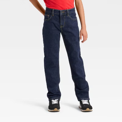 Boys' Slim Fit Jeans - Cat & Jack™ Dark Wash 10 | Target