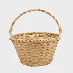 12" Round Plastic Willow Decorative Easter Basket - Spritz™ | Target
