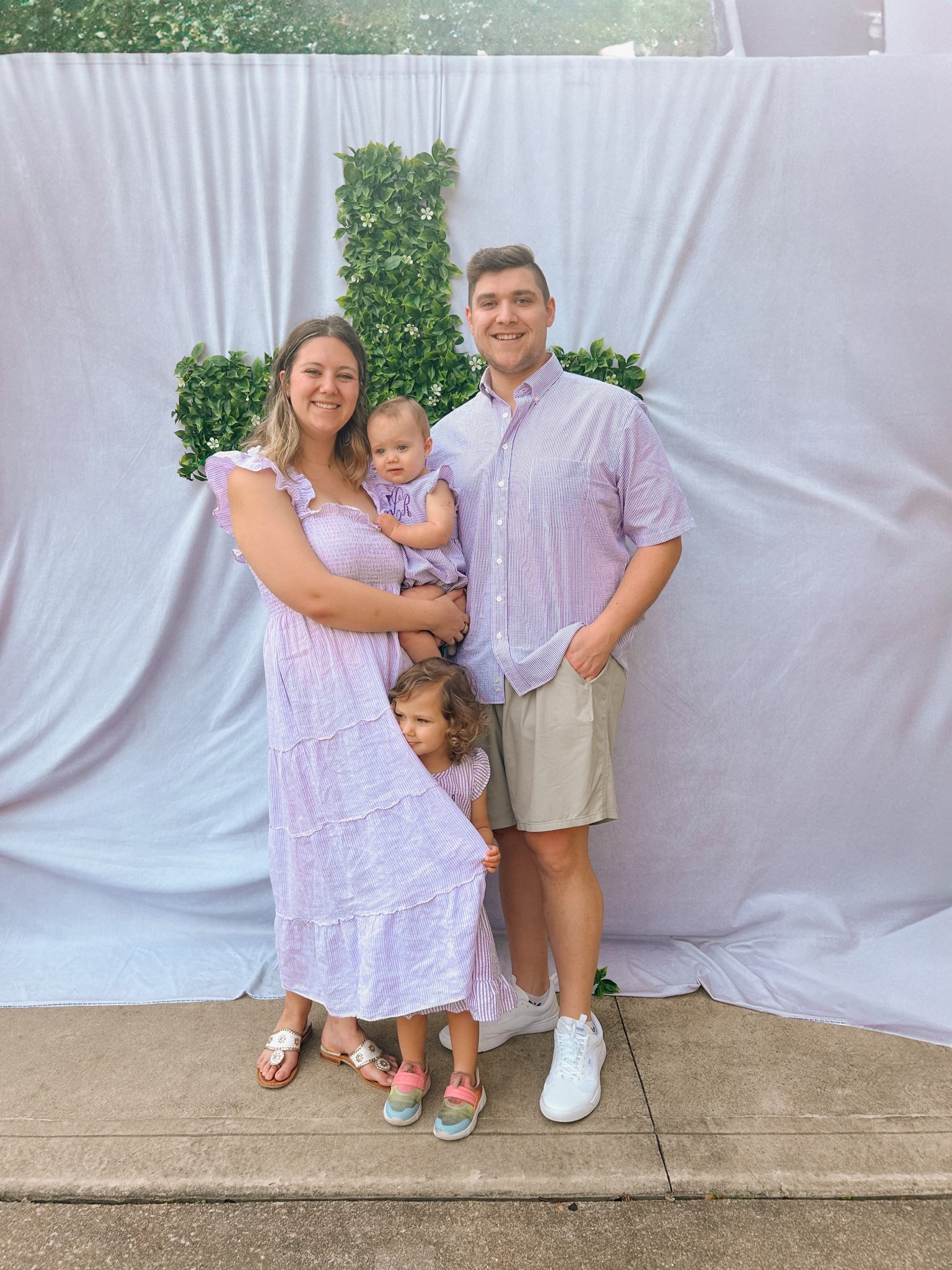 Resurrection Sunday! Celebrating Easter with matching purple seersucker outfits for the whole family. Girl mom, purple dress, hill house, Etsy, monogrammed kids outfits, spring outfit 

#LTKSeasonal #LTKKids #LTKFamily