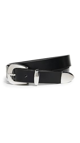 Madewell® Skinny Western Belt for Men – Sturdy Leather Construction – Metal Keeper – Buckle Closure – Spot Clean True Black LG One Size | Amazon (US)