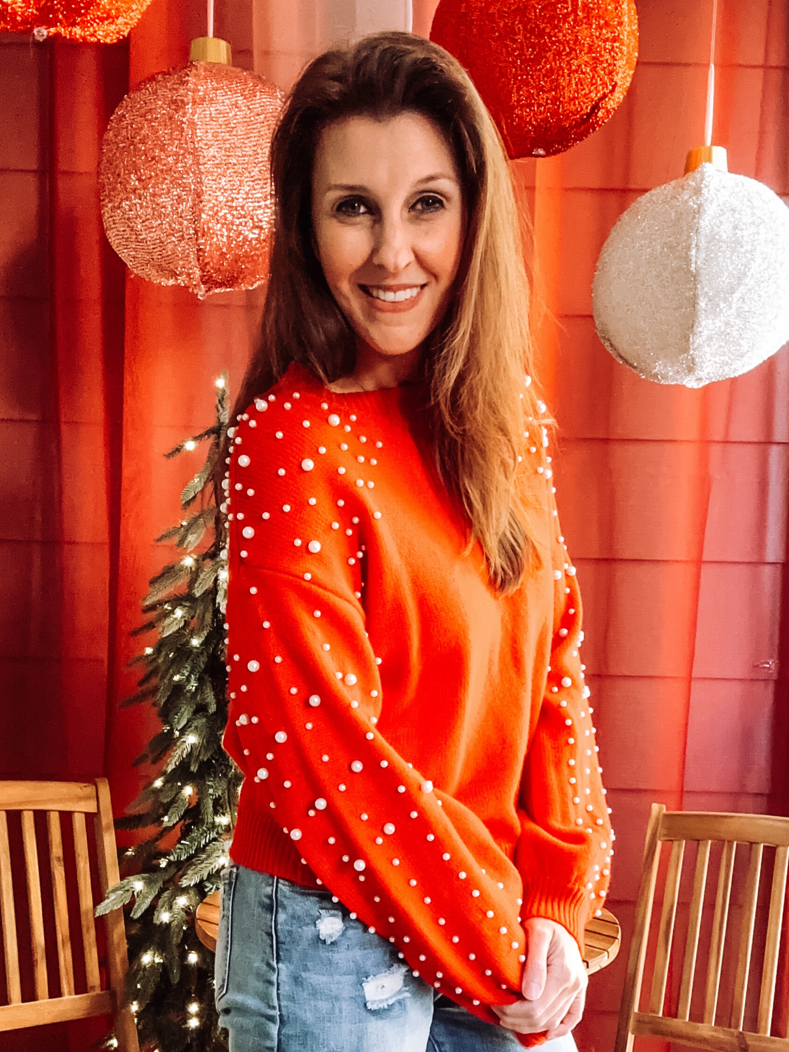 I’ve had this sweater for two years and love the pearl detail! Still available!!! ❄️

#LTKFindsUnder50 #LTKSeasonal #LTKHoliday
