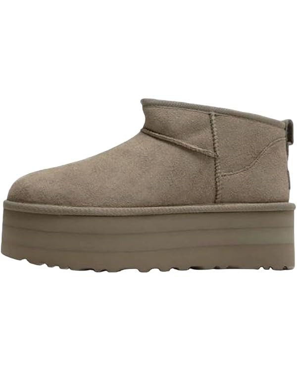 Shoes8teen Platform Mini Boot For Women Short Ankle Boot Fur Fleece Lined Sneakers Classic Ultra ... | Amazon (US)