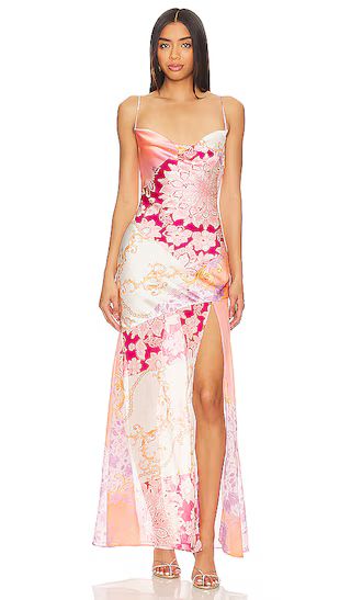 Riviera Gown in Medallion in Medallion Multi | Revolve Clothing (Global)