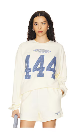 444 Crewneck in Cream | Revolve Clothing (Global)
