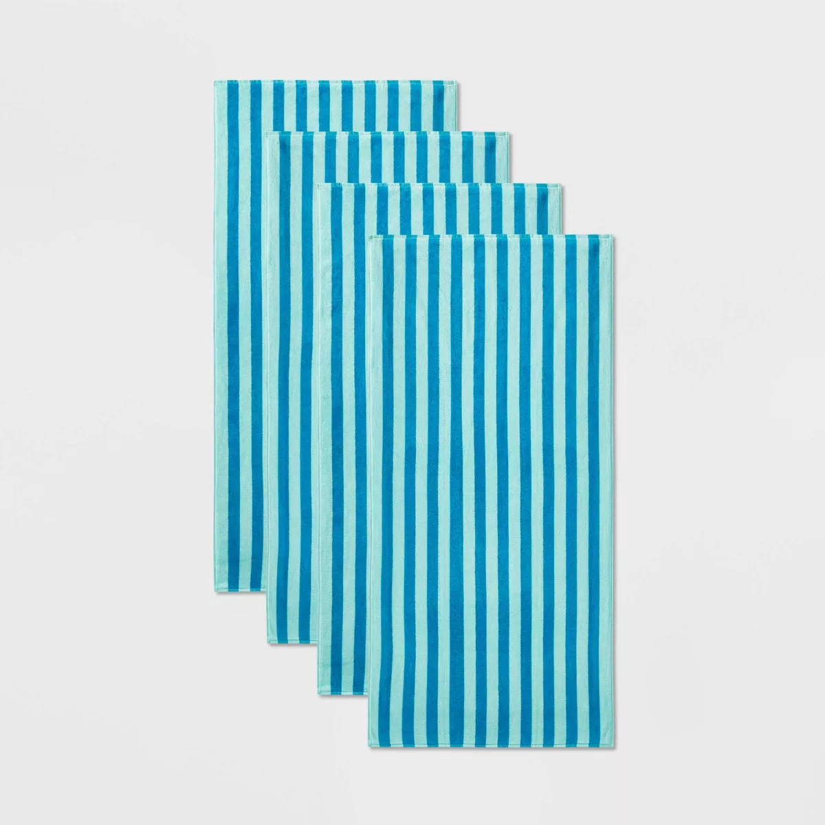 4pk Striped Beach Towels - Sun Squad™ | Target