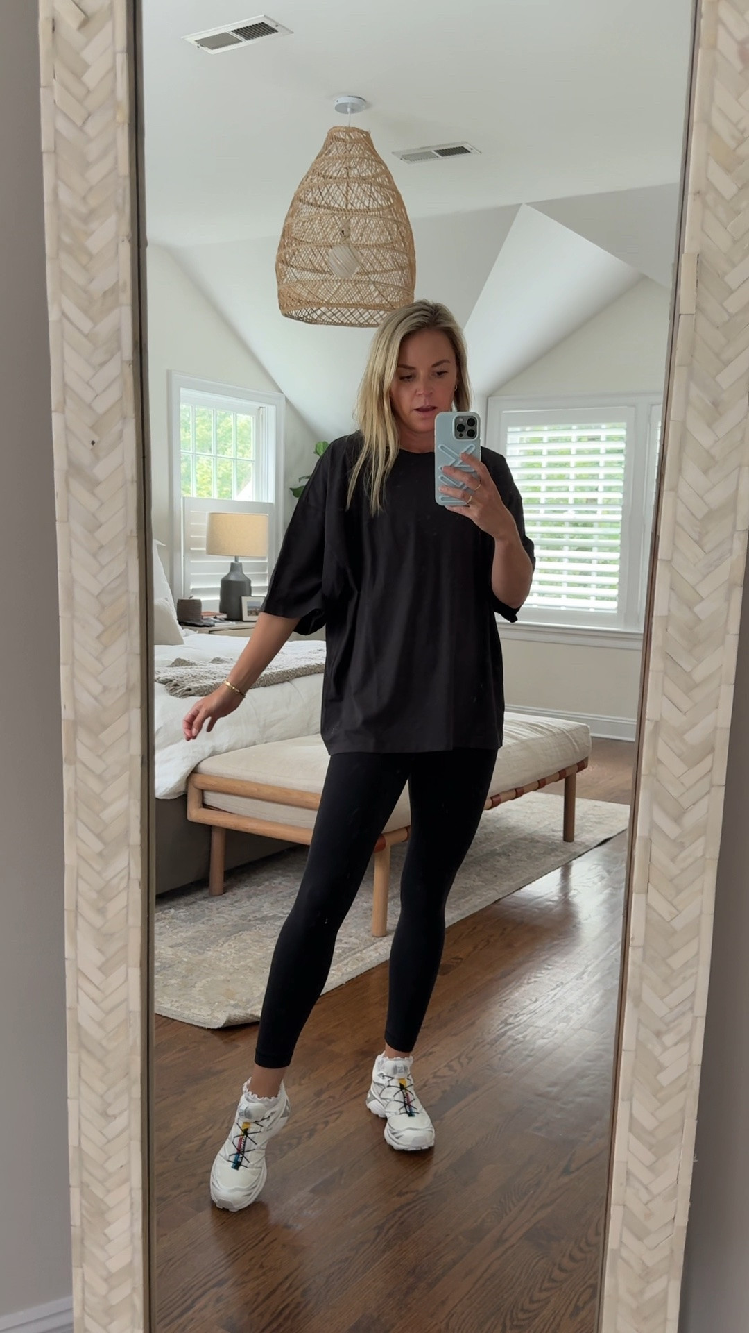 One of my favorite tees to pair with leggings is biker shorts for workouts. Under $40, 100% cotton and tons of colors. I’m 5’5 wearing a small, tts. Size down 1/2 in sneakers

#LTKdayinmylife #LTKfitnessgoals