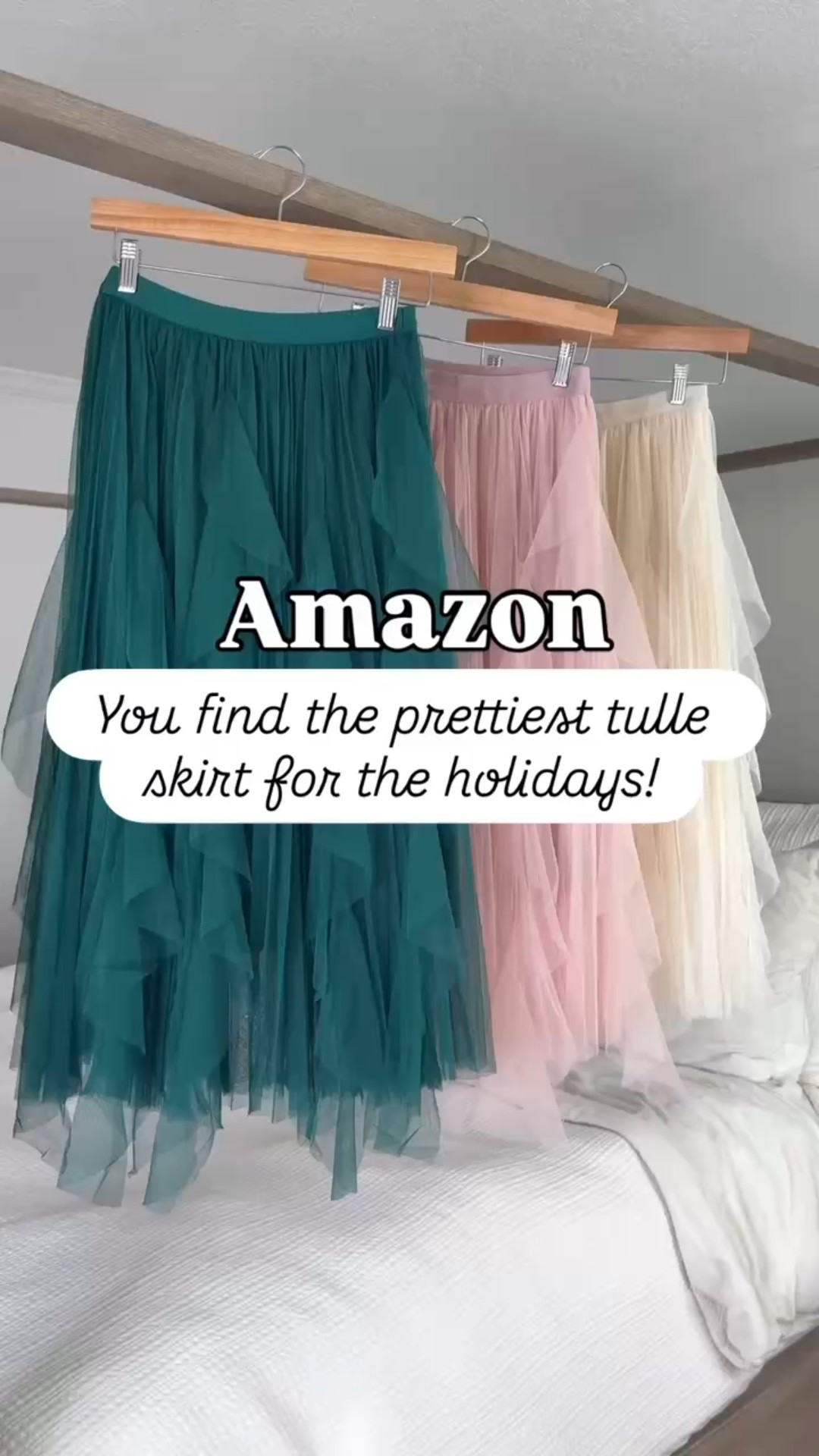 The prettiest Amazon tulle skirt for the holidays and spring! One size fits all with a stretchy and elastic waist (fits me best with a bodysuit). Smallest size in tops and bow heels are TTS. Holiday party outfit. Christmas party outfits. Christmas outfits. 


#LTKPetite #LTKSeasonal #LTKHoliday