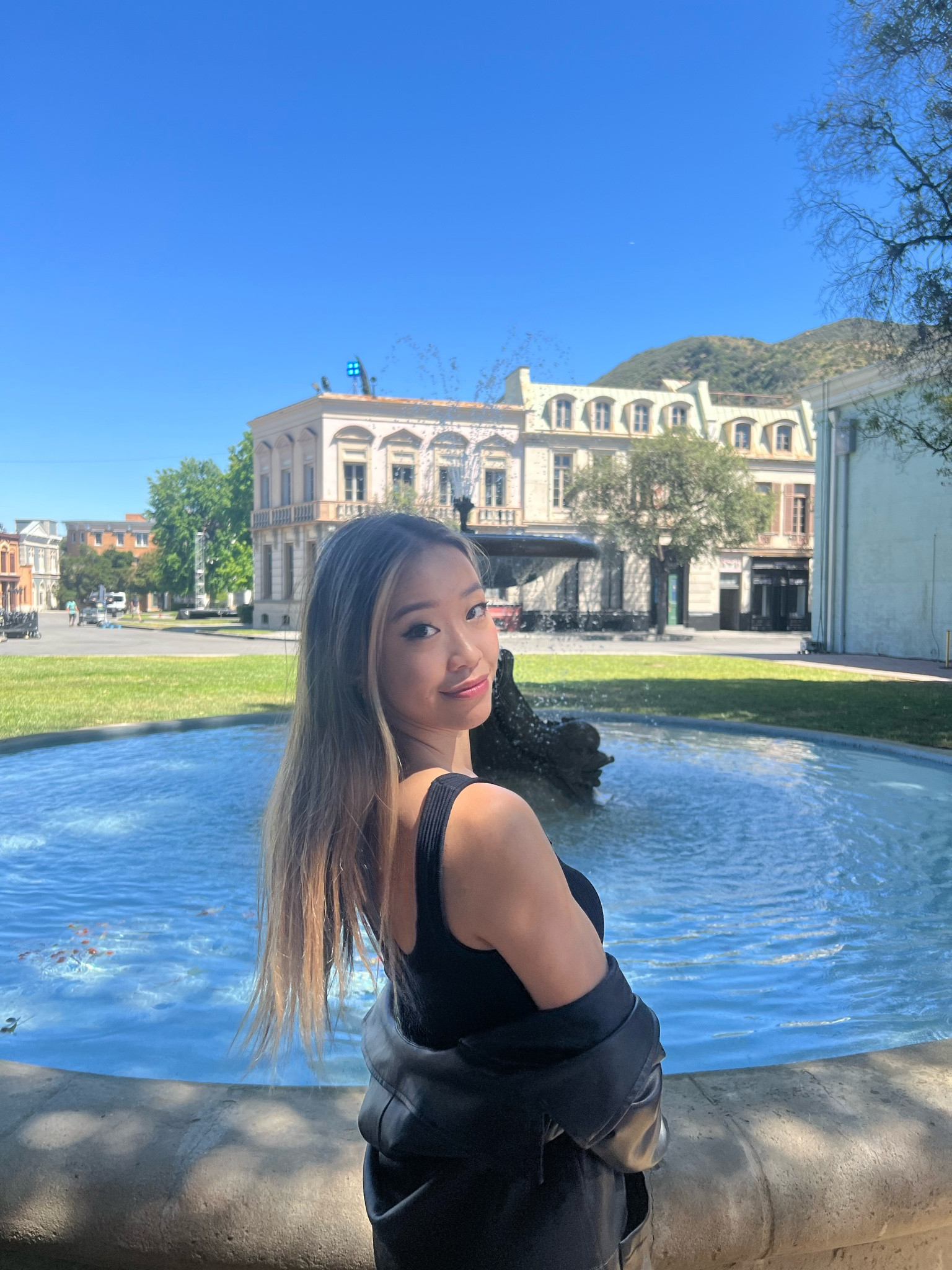 Friends studio in Hollywood! Love this denim jacket and top  on me!! 

#LTKbeauty #LTKHoliday #LTKCyberWeek