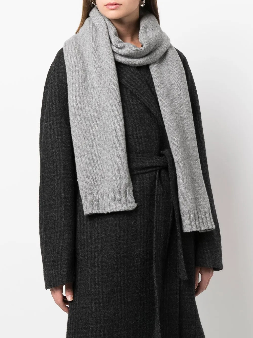 Filippa K Long Knitted Scarf - Farfetch | Farfetch Global