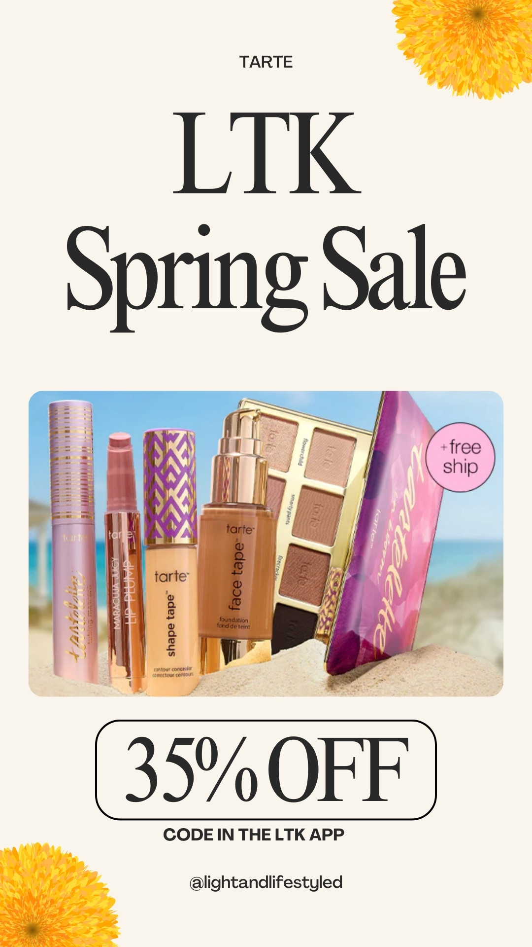 LTK SPRING SALE -- 35% off + free shipping. Code is in the LTK app!

makeup, beauty, tarte cosmetics 

 

#LTKSpringSale #LTKSaleAlert #LTKBeauty