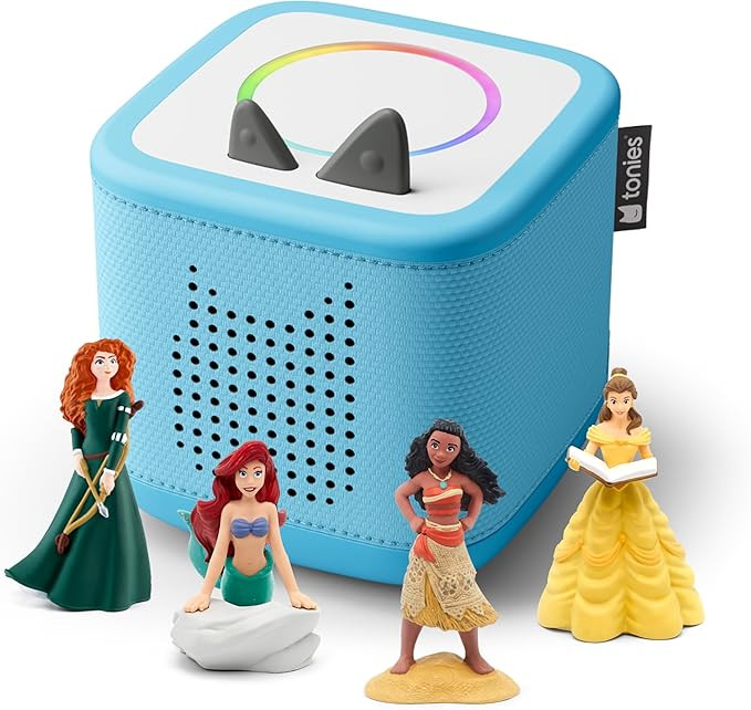 Toniebox 2 Audio Player Disney Princess Bundle for Kids 3+ with Ariel, Moana, Merida, and Belle -... | Amazon (US)