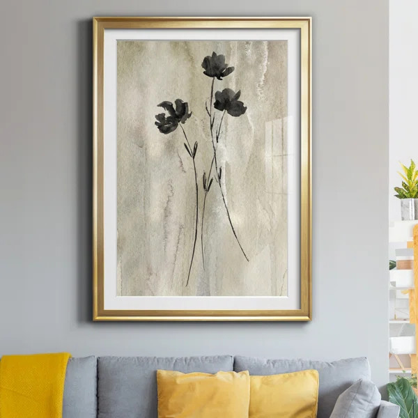 " Sumi-e Silhouette III " Painting Print on Paper | Wayfair North America