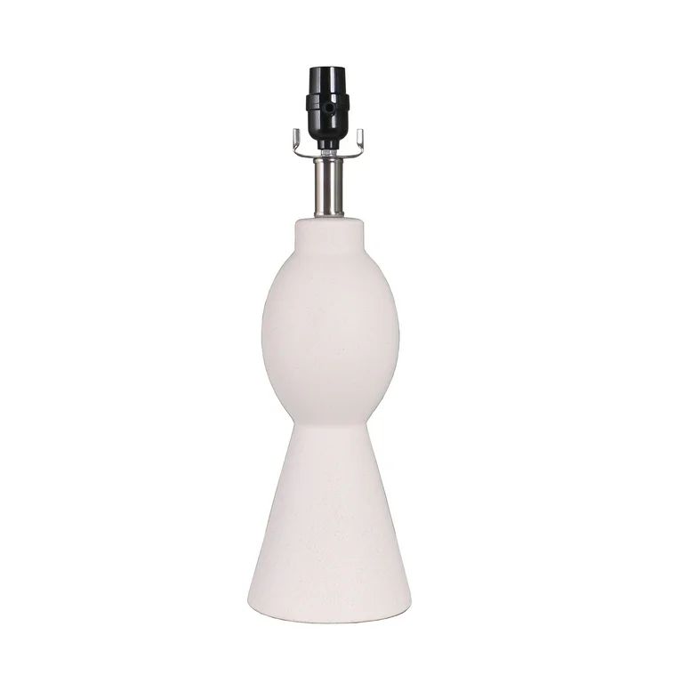 Simplee Adesso White Ceramic Modern Table Lamp Base, 18.5"H, Adult Office Use | Walmart (US)