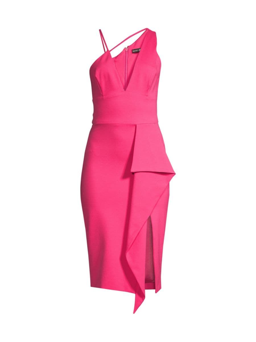 Lavish Alice Asymmetric Strappy Ponte Dress | Saks Fifth Avenue