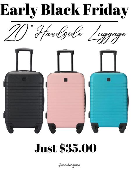 Early Black Friday sale Hard sided luggage - just $35!! 

#LTKtravel #LTKsalealert #LTKitbag